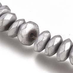 PVD Vacuum Plating Non-magnetic Synthetic Hematite Beads Strands&nbsp;G-I276-09