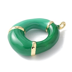 Brass Enamel Pendants&nbsp;KK-E093-03G-O-02