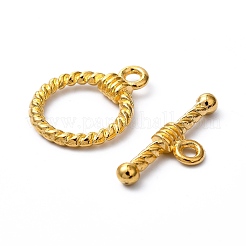 チベット風マンテル  鉛フリー＆カドミウムフリー＆ニッケルフリー  リング  ゴールドカラー  リング：19x14x3mm  穴：2mm  バー：20x8x3mm  穴：2mm&nbsp;X-TIBE-EA9138Y-G-FF