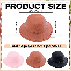 2 Set PVC Fascinator Hat for DIY Doll Makings Decorations Accessories&nbsp;DIY-GO0003-25