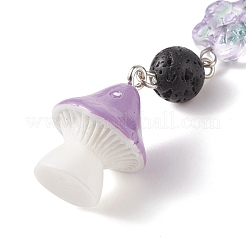 Handmade Lampwork Evil Eye Pendant Decorations&nbsp;HJEW-JM00710