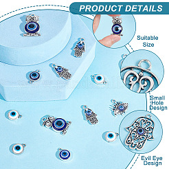 Evil Eye Jewelry Making Finding Kit&nbsp;FIND-PH0008-04