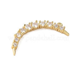 Brass Micro Pave Cubic Zirconia Pendants&nbsp;KK-P290-26G