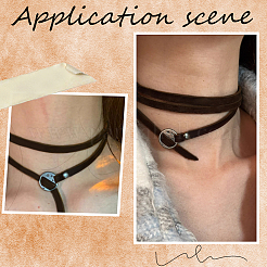 Cowhide Cord Wrap Bracelets for Men Women&nbsp;BJEW-WH20002-12B