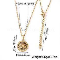 Brass Evil Eye Pendant Necklaces&nbsp;JK0214