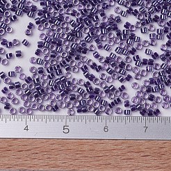 MIYUKIデリカビーズ  シリンダー  日本製シードビーズ  11/0  （db0923)スパークリングアメジストクリスタル  1.3x1.6mm  穴：0.8mm  約2000PCS /ボトル  10 G /ボトル&nbsp;SEED-JP0008-DB0923