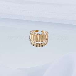 1Pc Stainless Steel Geometry Cuff Rings for Women&nbsp;RJEW-LP0002-55G