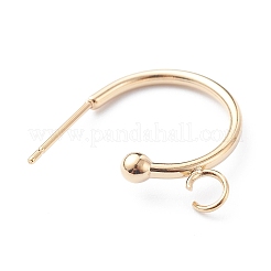 304 Stainless Steel Half Hoop Earrings&nbsp;STAS-Z028-B01-G