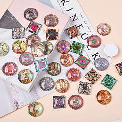 3Sets 3 Style Glass Cabochons&nbsp;sgGGLA-SZ0001-06