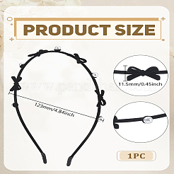 1Pc Velet & Alloy Hair Bands&nbsp;OHAR-LP0003-008B