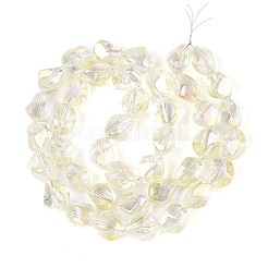 Electroplate Transparent Glass Beads Strands&nbsp;EGLA-N017-02B