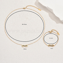 Stainless Steel Rhinestone Infinity Bracelets & Necklaces Sets for Women&nbsp;FF0188