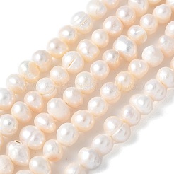 Natural Cultured Freshwater Pearl Beads Strands&nbsp;PEAR-I007-07O-07A