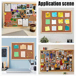 4Pcs Rectangle Cork Bulletin Board&nbsp;AJEW-GO0002-70