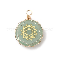 Copper Wire Wrapped Natural & Synthetic Mixed Stone Pendants&nbsp;PALLOY-JF02010