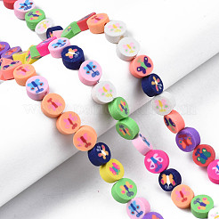 Handmade Polymer Clay Bead Strands&nbsp;CLAY-N006-77