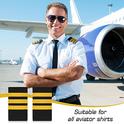 1 Pair Polyester Pilot Epaulettes&nbsp;DIY-BC0013-47A-01