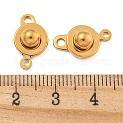 Ion Plating(IP) 201 Stainless Steel Snap Clasps&nbsp;STAS-F139-082G