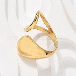 304 Stainless Steel Cuff Rings for Women&nbsp;RJEW-A063-01A-G
