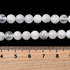 天然レインボー ムーンストーン ビーズ 連売り  ラウンド  6~6.8mm  穴：0.7mm  約62個/連  14.96''（38cm）〜15.55''（39.5cm）&nbsp;X-G-D340-A01-6mm