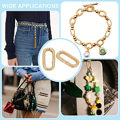8Pcs Brass Spring Gate Rings&nbsp;KK-ME0003-20