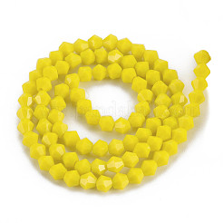 Opaque Solid Color Glass Beads Strands&nbsp;GLAA-Q080-4mm-B10