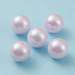 Pomプラスチックビーズ  模造パール  中央掘削  ラウンド  ラベンダー  11.5~12mm  穴：1.2mm&nbsp;KY-C012-01D-04