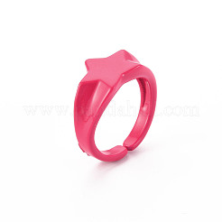 Spray Painted Brass Cuff Rings&nbsp;RJEW-S045-107-NR