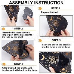 DIY Poplar Wood Display Stand Decorations&nbsp;AJEW-CN0001-63B
