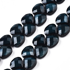 Opaque Solid Color Glass Beads Strands&nbsp;GLAA-N045-001