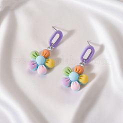 Acrylic Stud Dangle Earrings&nbsp;WG8B58E-01