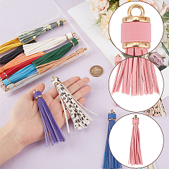 18Pcs PU Leather Tasserl Big Pendants&nbsp;FIND-CL0001-86
