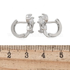 真鍮製フープピアス  エナメル  鉛フリー＆カドミウムフリー  長持ちメッキ  ラックめっき  蝶  プラチナ  12x13mm&nbsp;EJEW-R016-10P-02