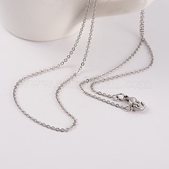 Tarnish Resistant 304 Stainless Steel Cable Chain Necklaces&nbsp;NJEW-JN01526-01