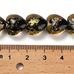 Handmade Dichroic Foil Glass Beads Strands&nbsp;DICH-U001-03C