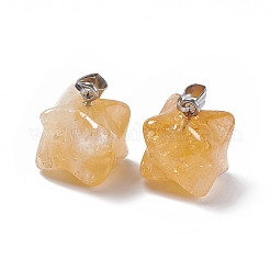 Natural Citrine Pendants&nbsp;G-C002-02G