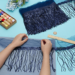 Polyester Tassel Lace Ribbon&nbsp;OCOR-WH0070-175D