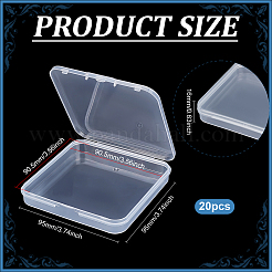 Plastic Bead Containers with Hinged Lid&nbsp;AJEW-WH0650-27