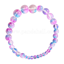 4 Styles Transparent Spray Painted Glass Beads&nbsp;GLAA-CJ0001-42