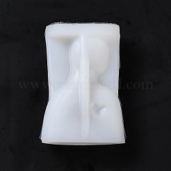 DIY 母の愛のキャンドル 3D 胸像 シリコン型  半身彫刻の香り付きキャンドル作り  ホワイト  9.5x6x3.2cm  内径：53x25mm。&nbsp;LS-DIY-H001-02