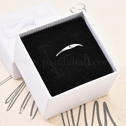 Rhodium Plated 925 Sterling Silver Adjustable Rings&nbsp;RJEW-S397-01P-12
