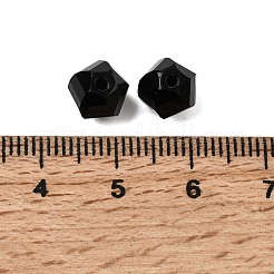 K9ガラス  模造オーストリアクリスタルビーズ  グレードAAA  多面カット  ポリゴン  ブラック  8mm  穴：0.9~1mm&nbsp;SWAR-F085-8mm-23