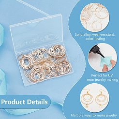 Brass Linking Rings&nbsp;KK-OC0001-06-FF