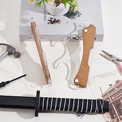 Wood & Acrylic Adjustable Wall-mounted Knife and Sword Holder&nbsp;OFST-WH0011-04B
