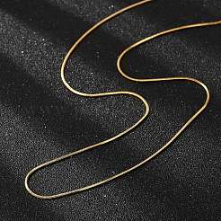 PVD Vacuum Plating 304 Stainless Steel Snake Chains Necklaces&nbsp;NJEW-O058-24G