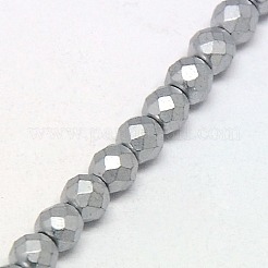 Electroplate Non-magnetic Synthetic Hematite Beads Strands&nbsp;G-J169C-3mm-M