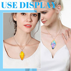 30Pcs 3 Colors Alloy Open Back Bezel Big Pendants&nbsp;FIND-CA0008-43