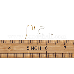 真鍮製フックイヤーワイヤー  ミックスカラー  22x11x0.75mm  20ゲージ  120個/箱&nbsp;KK-KS0001-09