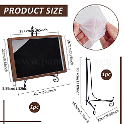 1Pc Rectangle MDF Presentation Boxes with Acrylic Visible Window&nbsp;CON-FG0001-19