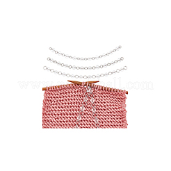アクリルビーズ編み列カウンターチェーン  透明  19.7~22.9cm  3個/セット&nbsp;HJEW-BC00028